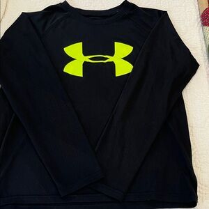 Under Armour Black Shirt with Bright Yellow Logo